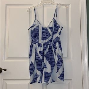 White Pattern Romper